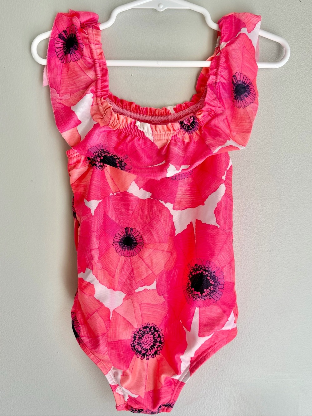 GAP Girls Pink Floral One-Piece Swimsuit